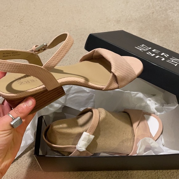 Naturalizer Traci WIDE Nude Pink Heeled Sandal - Picture 8 of 10